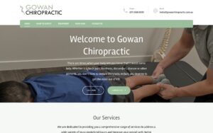 Gowan Chiropractic website, designed by Superuser