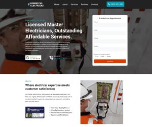 Hendricks Electricks website
