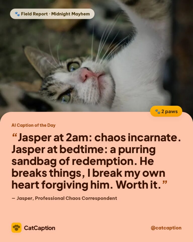 Cat Caption: AI Caption of the Day