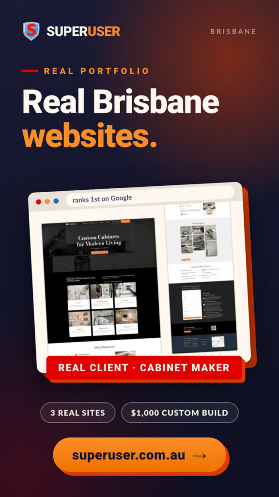 Superuser Web Design: Real Brisbane websites.