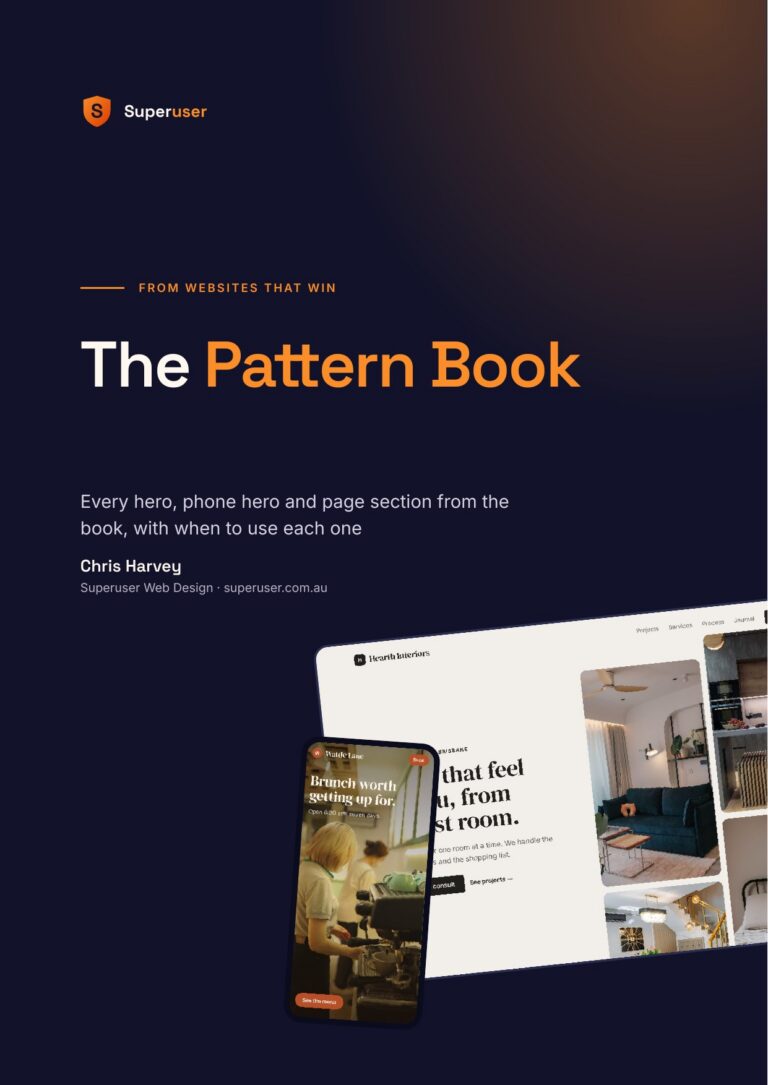 Cover of The Pattern Book, from Websites That Win